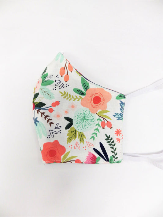 Blanc & fleurs et cœurs