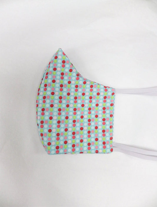 Bleu picots multicolore