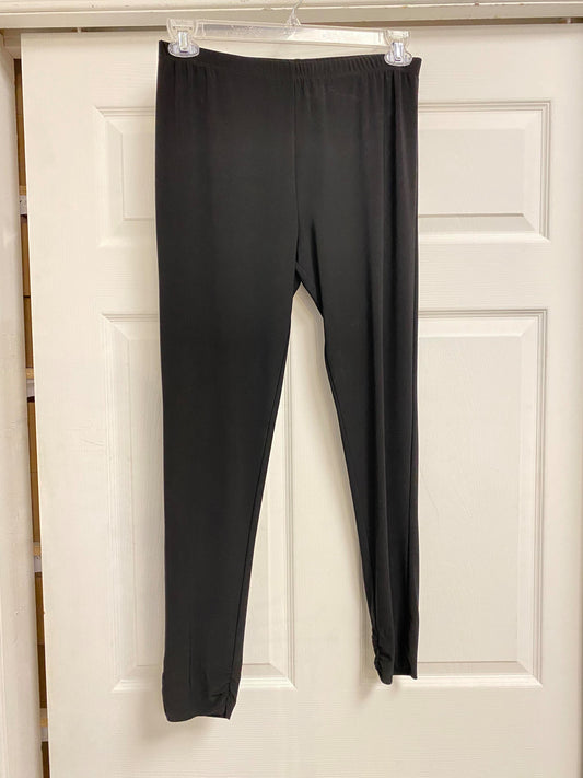 Legging plissé noir