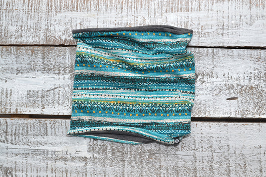 Col/cache-cou Baluchon motifs bleu