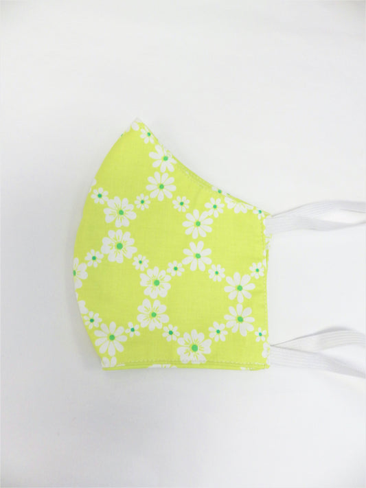 Vert & fleurs blanches