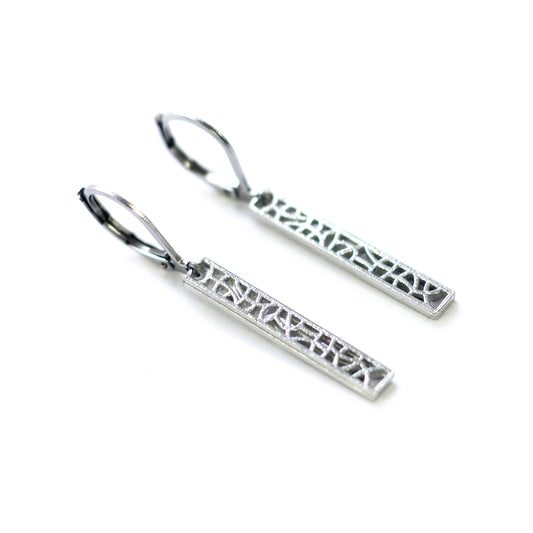 Boucles d'oreilles Mosaïk longues - Créart