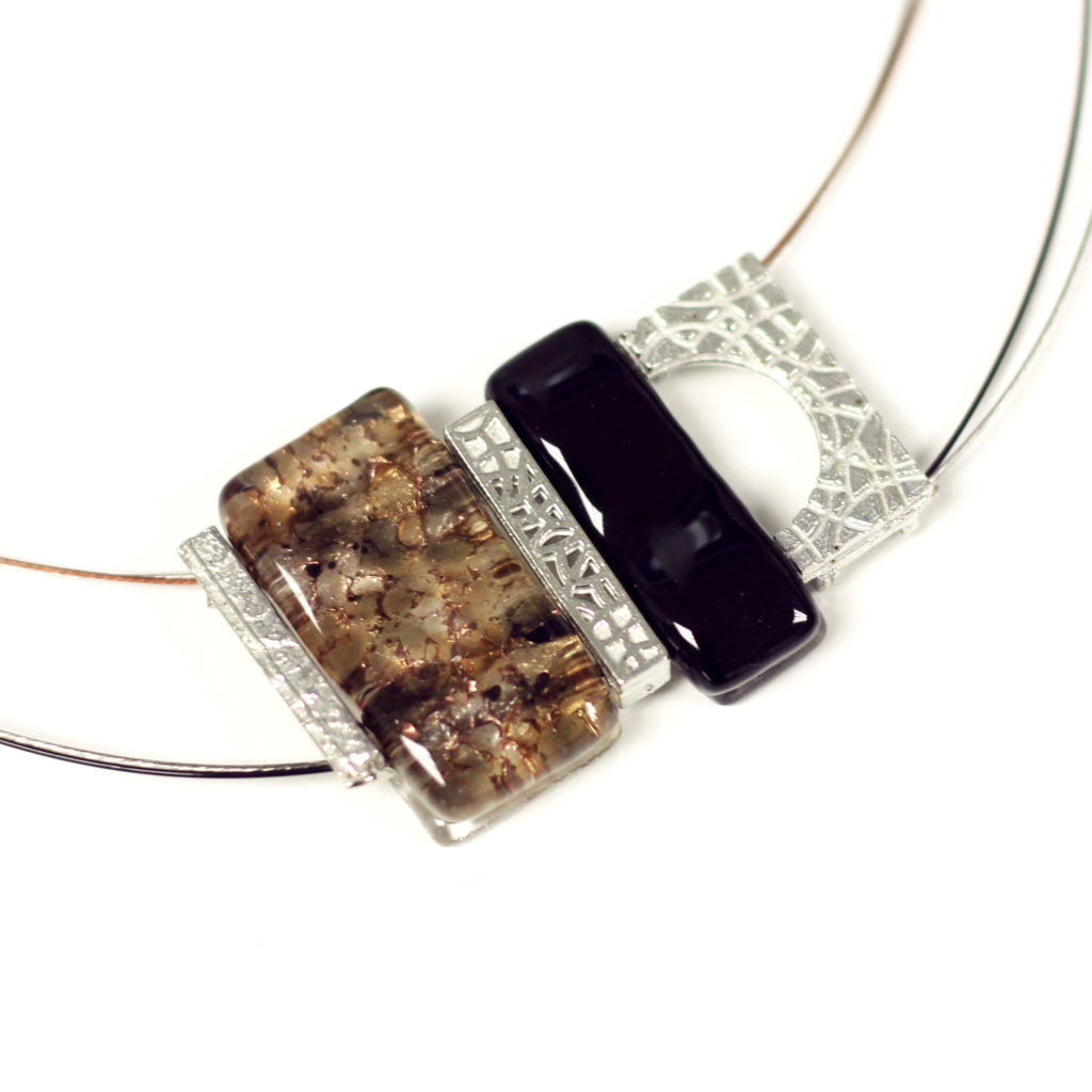 Collier pendentif Mosaïk - 6 couleurs offertes - Créart