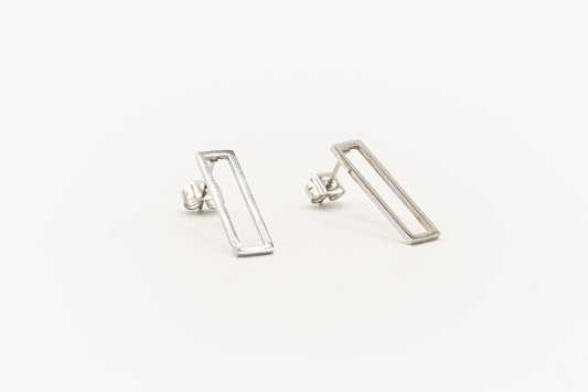 BO Rectangle - Argent - Rouge inox