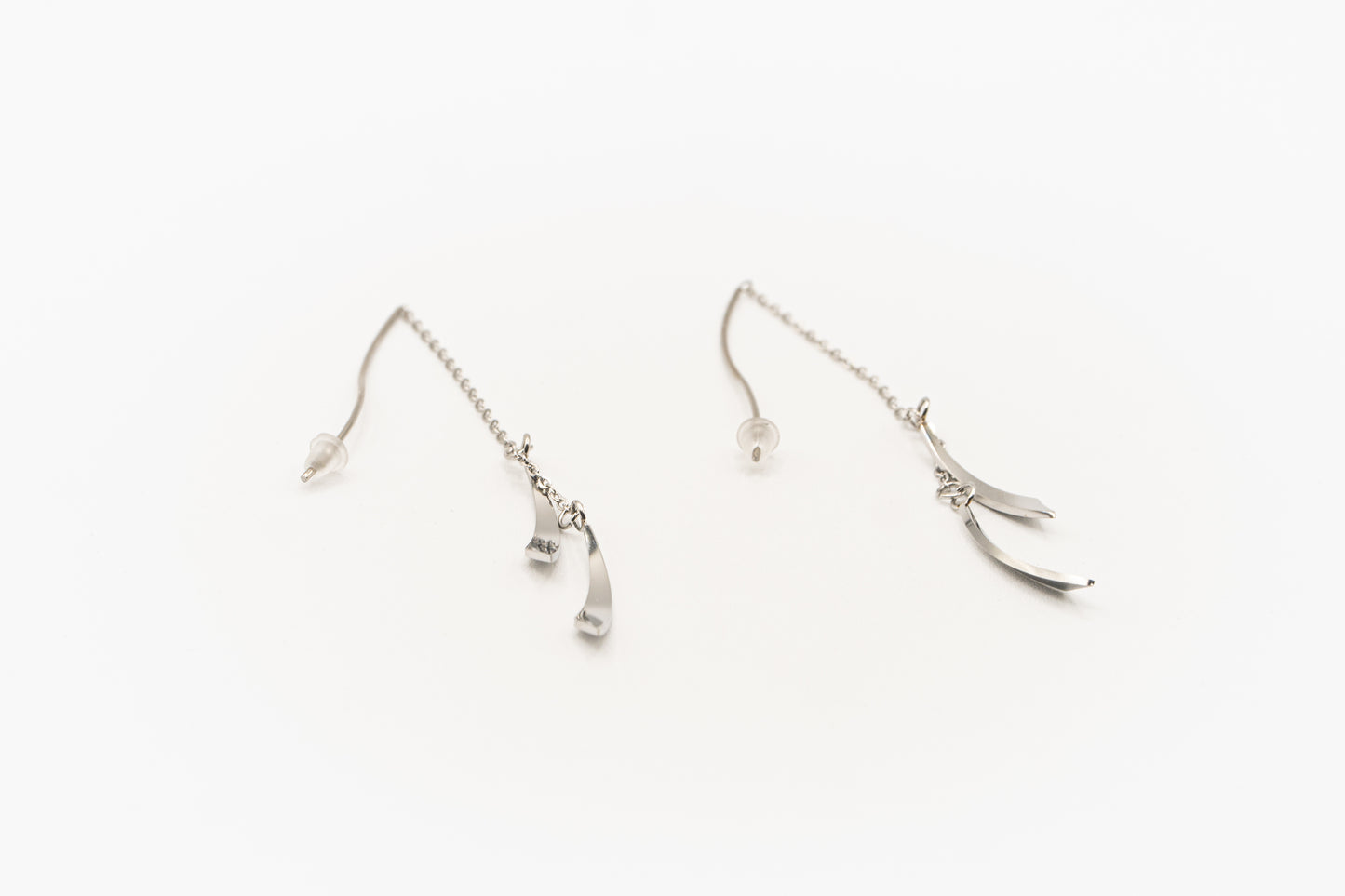 BO éclats avec chaîne argent - Rouge inox