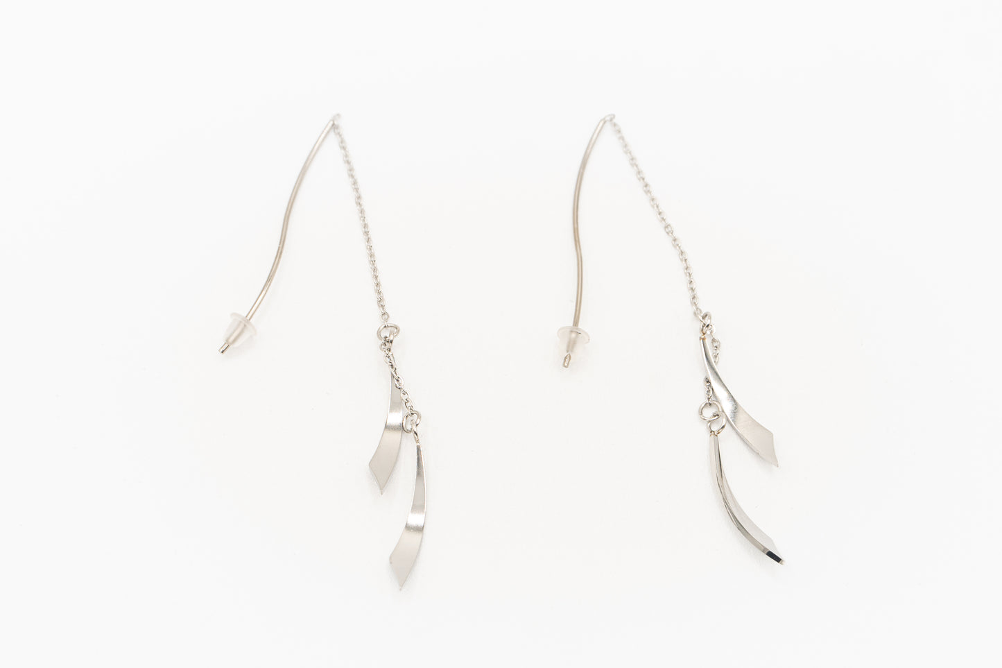 BO éclats avec chaîne argent - Rouge inox