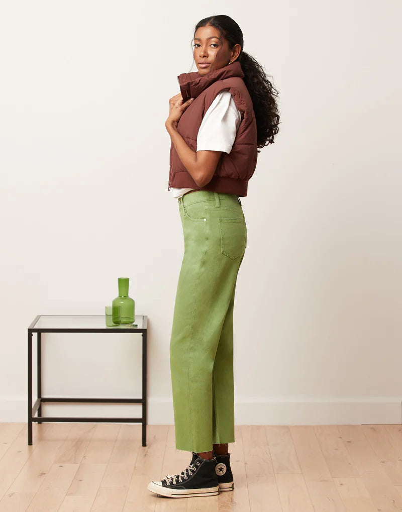 JEANS CHLOÉ - COUPE DROITE - GREEN EYES - Entrejambe 27'' Yoga Jeans