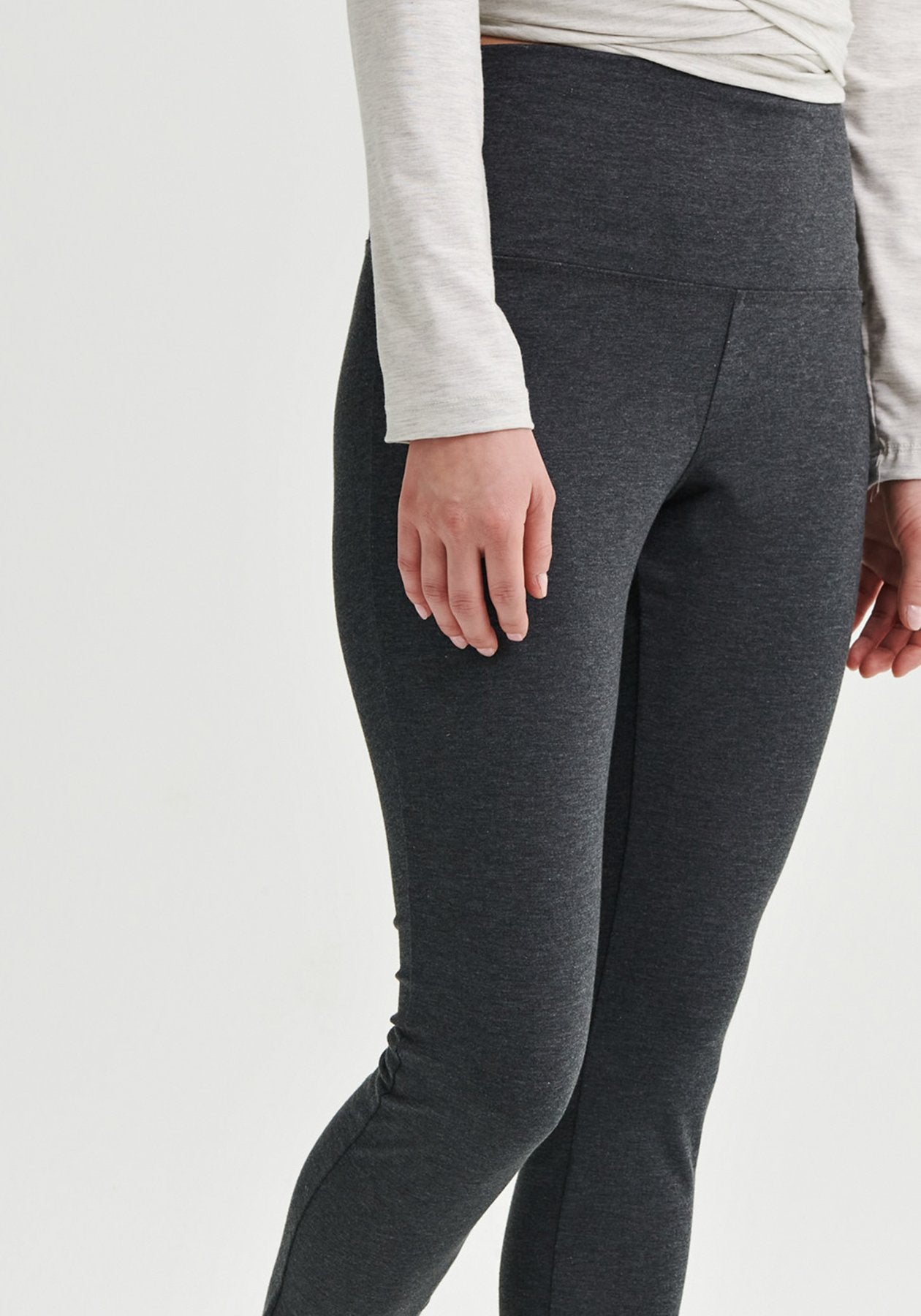 Legging Moon Flower charcoal - Message Factory