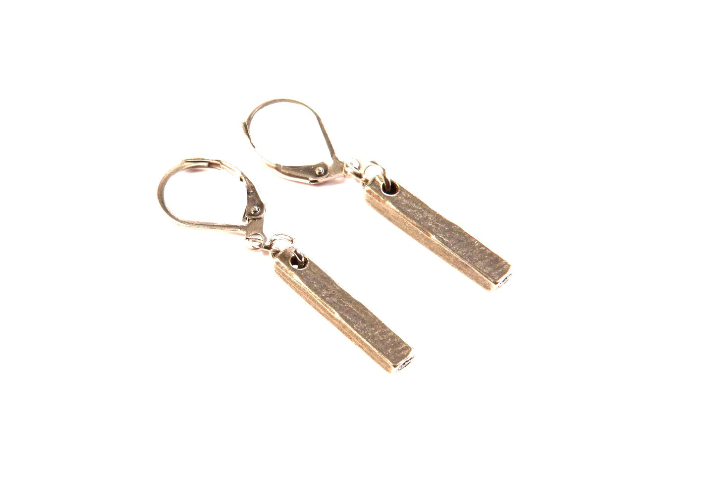 Hanging from the ear Solid rod 20mm - Red Jewelry