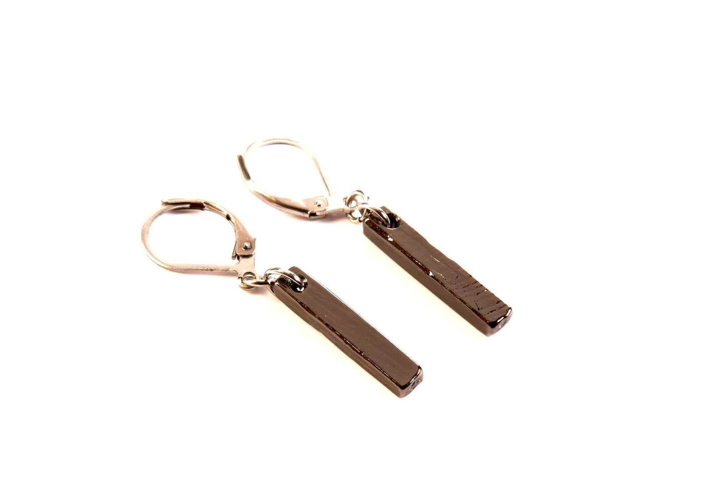 Hanging from the ear Solid rod 20mm - Red Jewelry