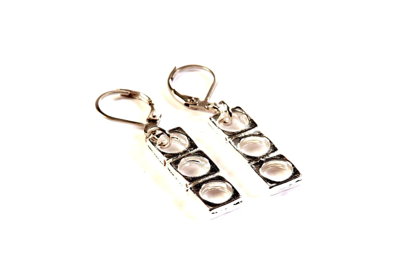 27mm Rectangle Ear Hanging - Red Jewelry