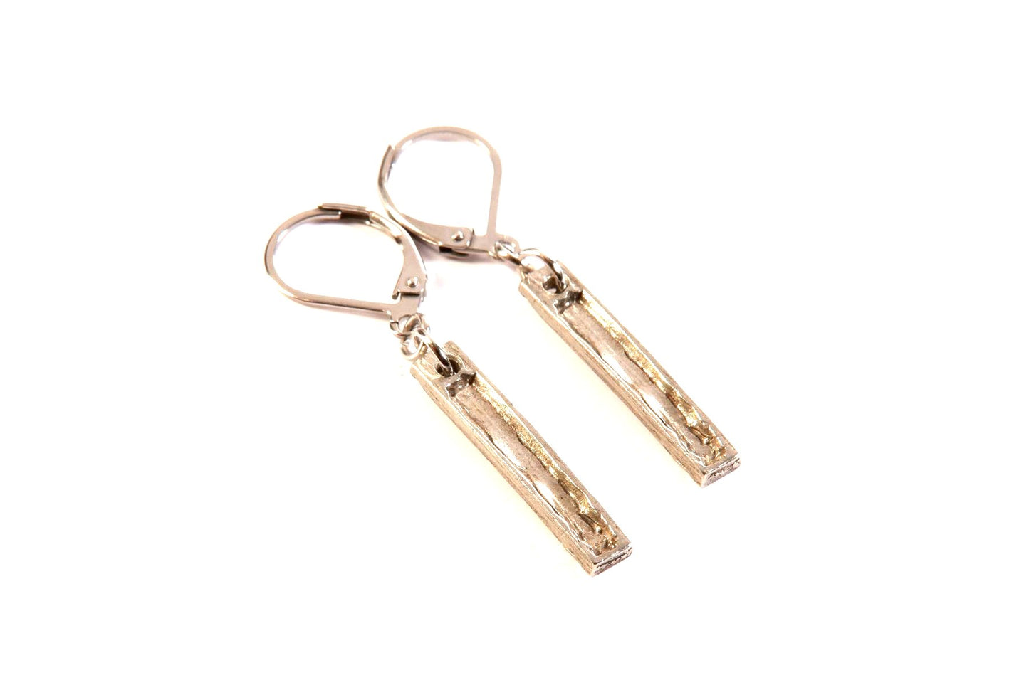 Suspendues à l'oreille Tige Art 24mm - Rouge Bijoux