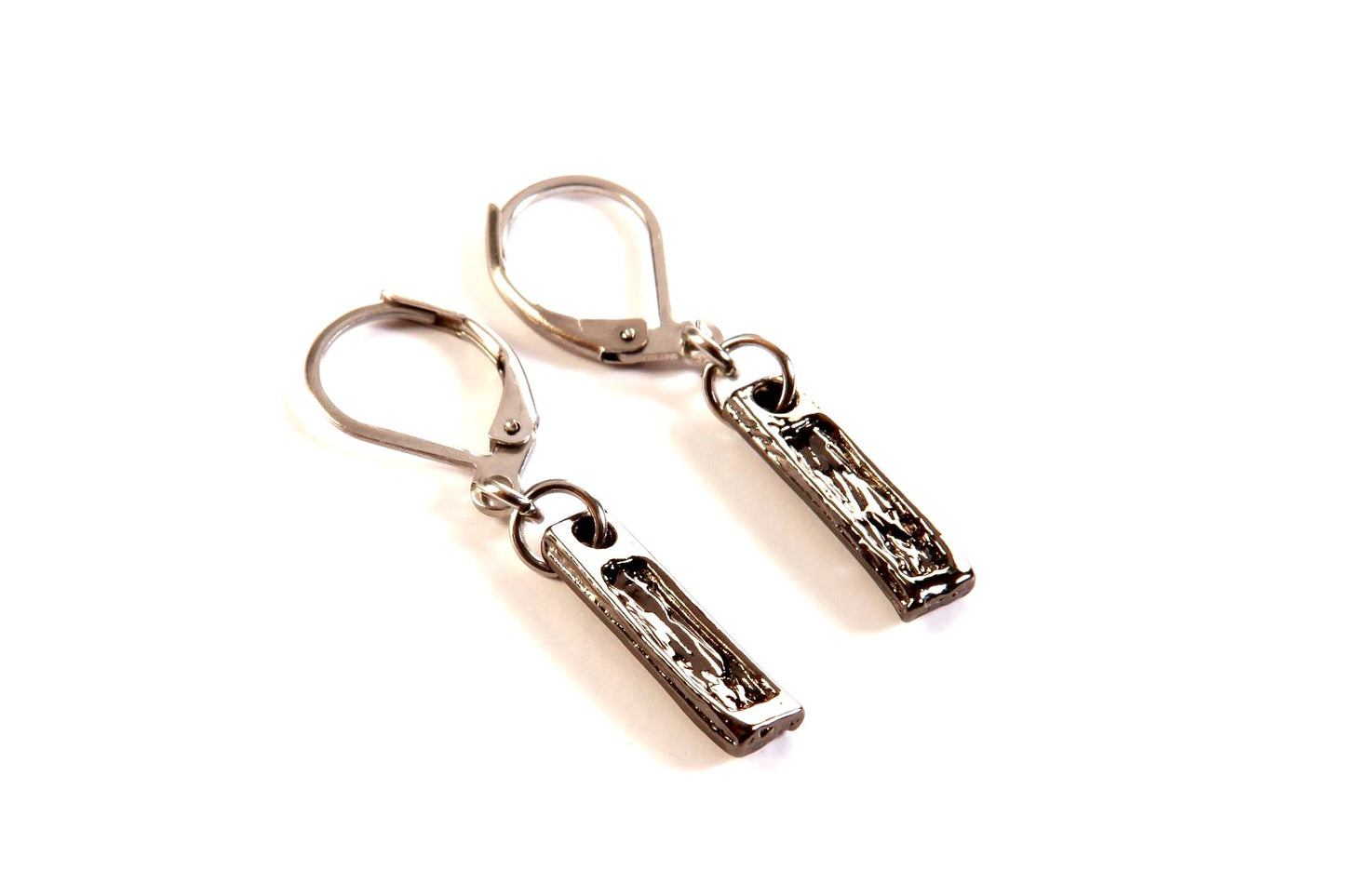 Suspendues à l'oreille Tige Art 17mm - Rouge Bijoux