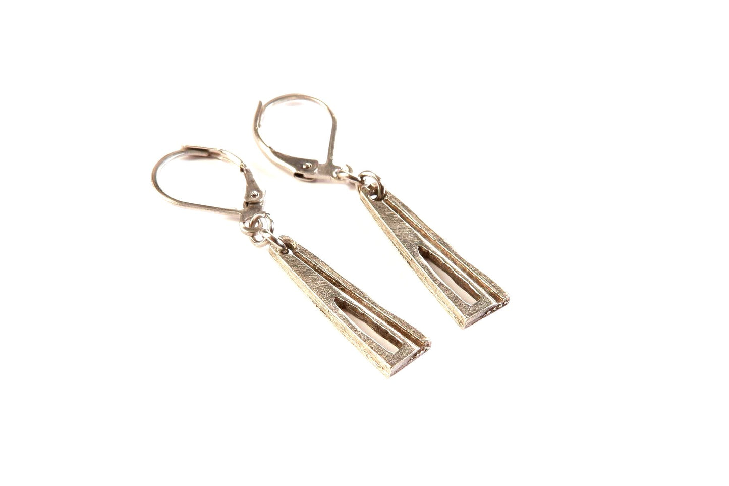 Hanging from the ear Triangle Titipi 22mm - Red Jewelry