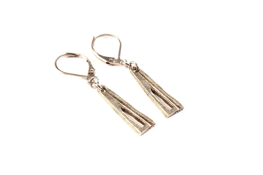 Suspendues à l'oreille Triangle Titipi 22mm - Rouge Bijoux