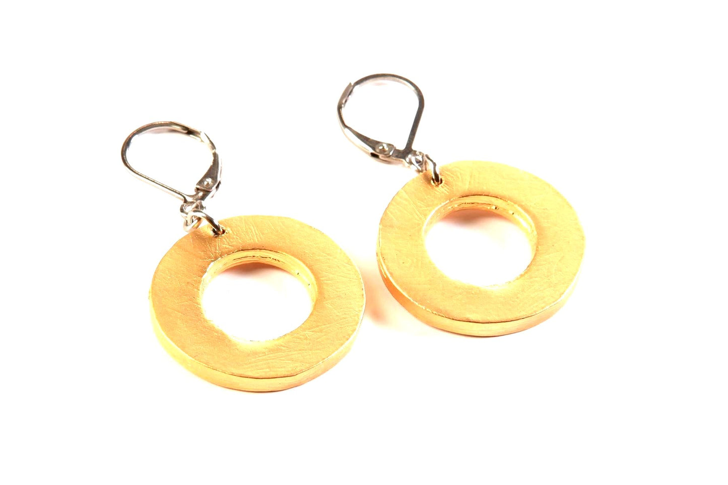 Hanging from the ear Circle 23mm - Red Jewelry