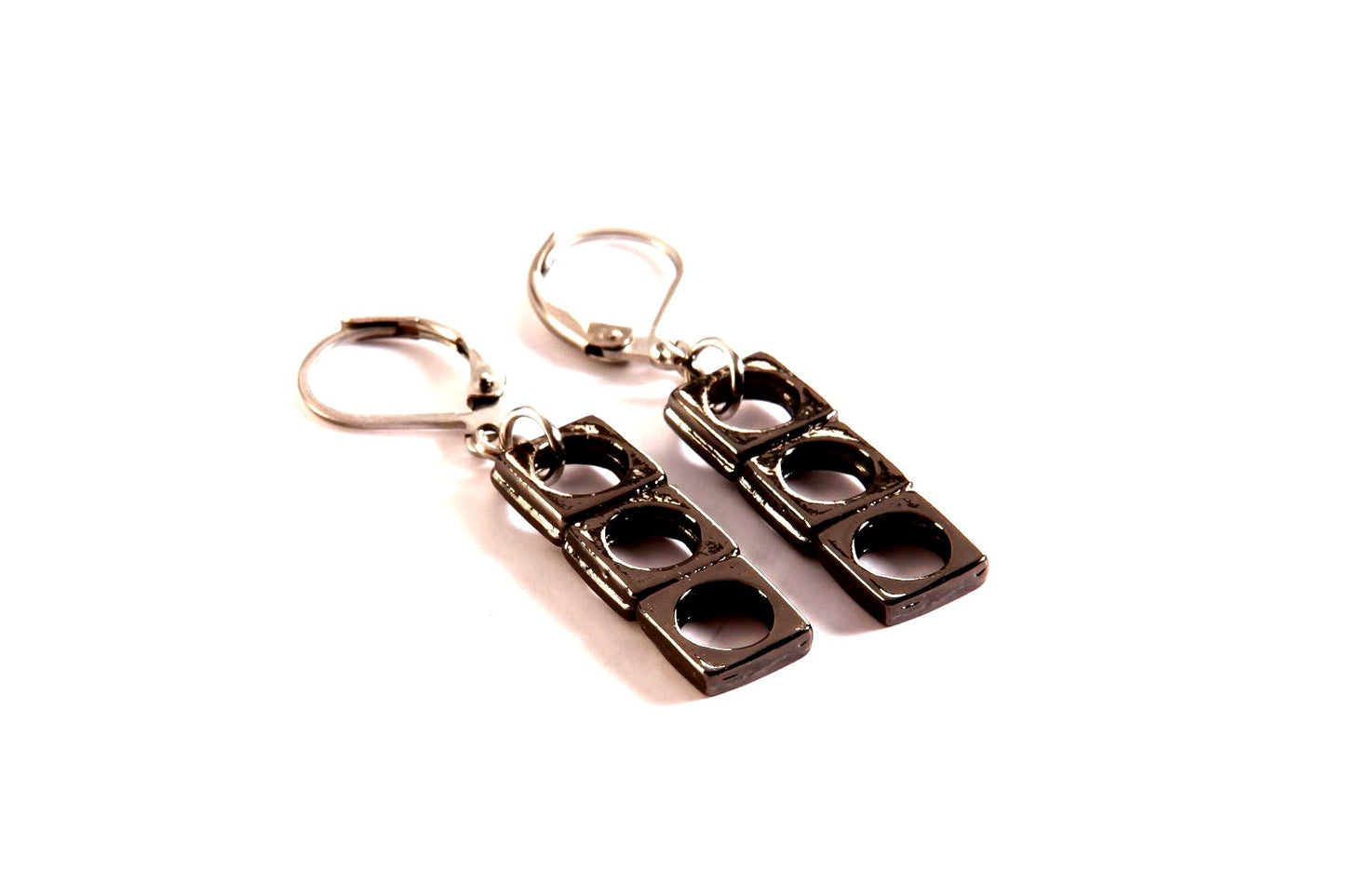 27mm Rectangle Ear Hanging - Red Jewelry