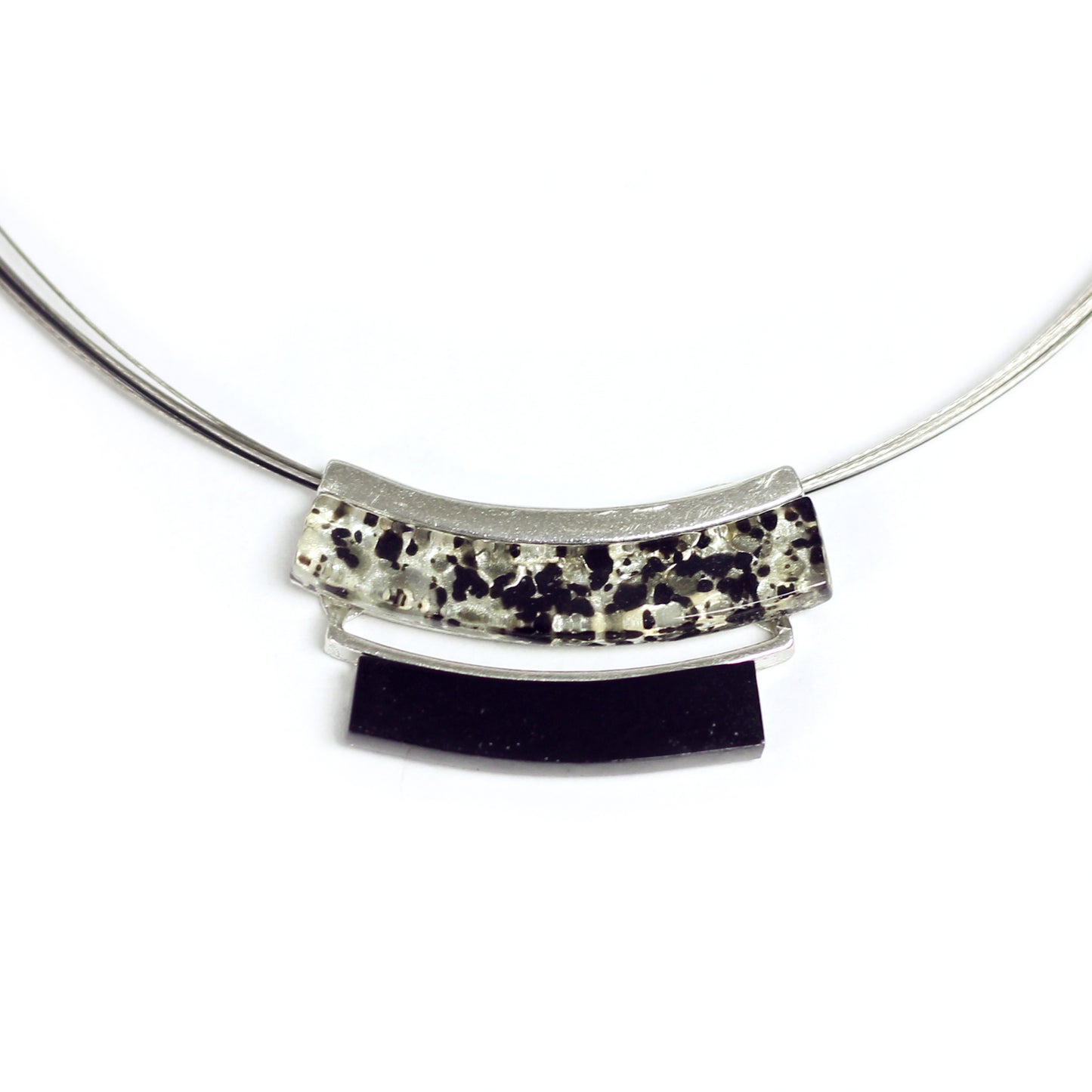 Collier pendentif Axia double - Créart