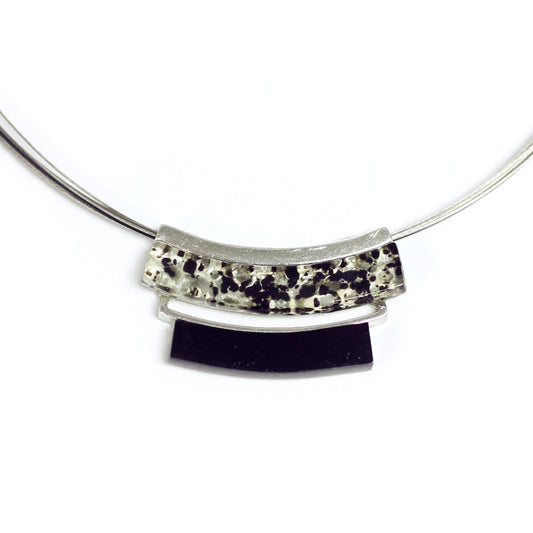 Collier pendentif Axia double - Créart