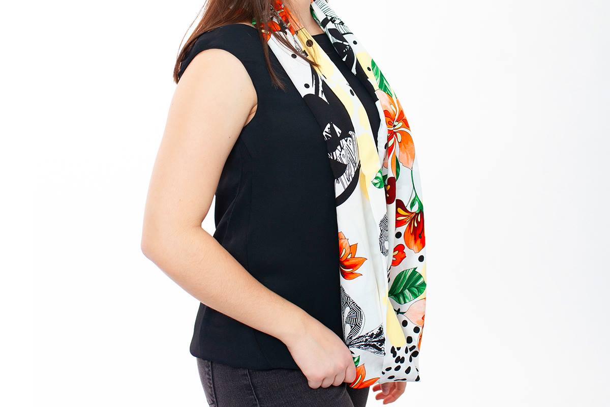 Foulard Baluchon hémérocalle