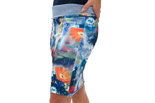 3 en 1 Baluchon peinture bleu et rayé