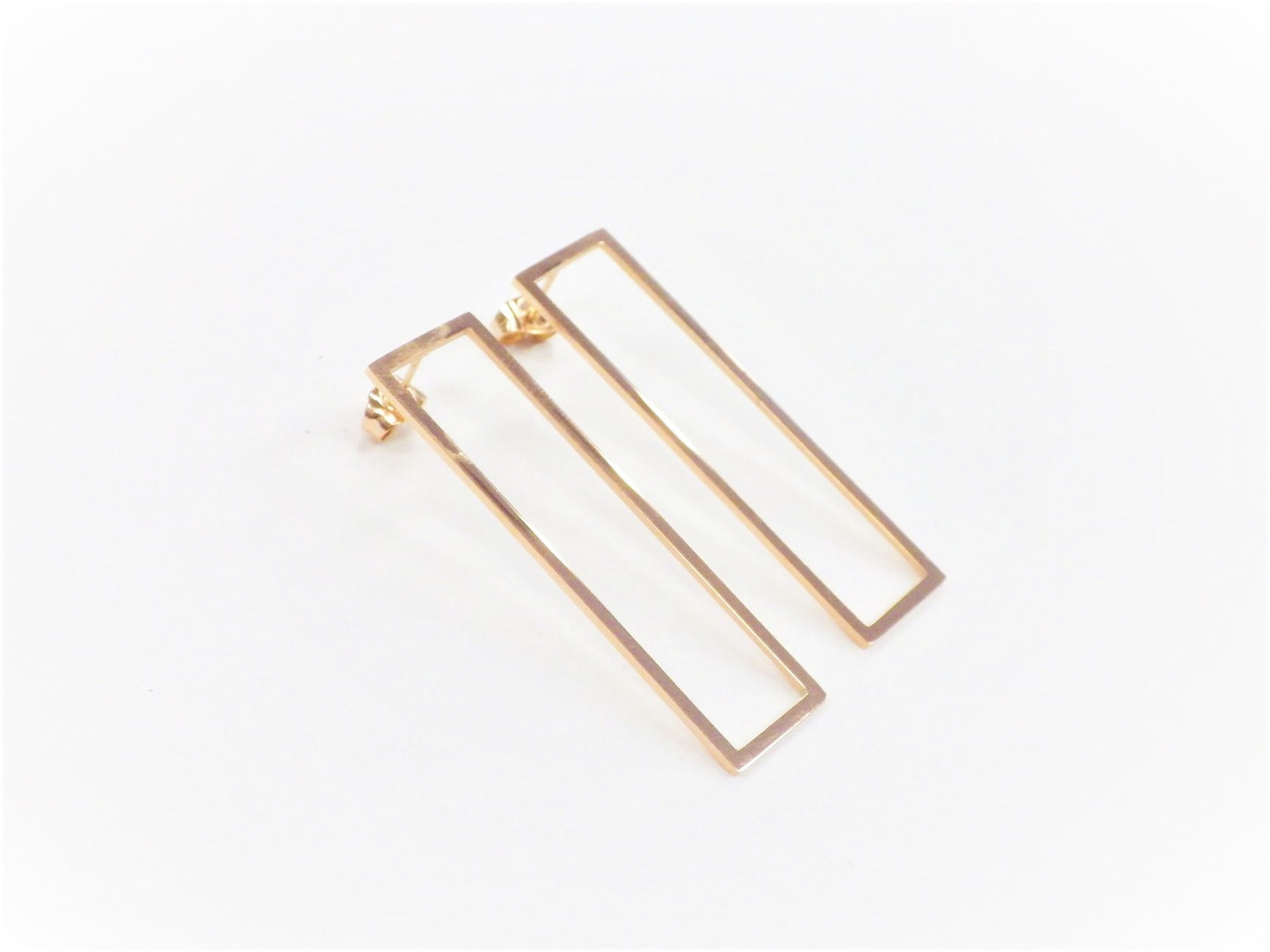 BO Prisme Rectangulaire Inox Or Rose - Rouge Inox