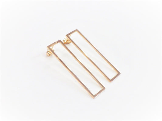 BO Prisme Rectangulaire Inox Or Rose - Rouge Inox