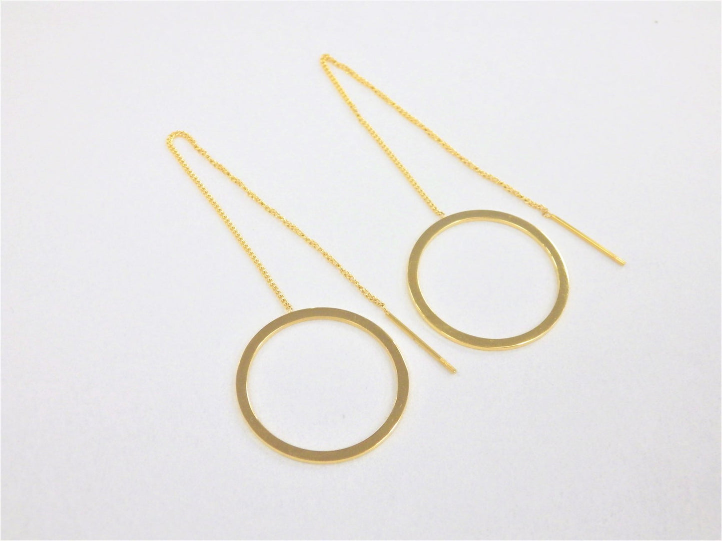 BO Chaine Cercle Suspendu Inox Or - Rouge Inox