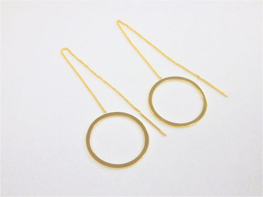 BO Chaine Cercle Suspendu Inox Or - Rouge Inox