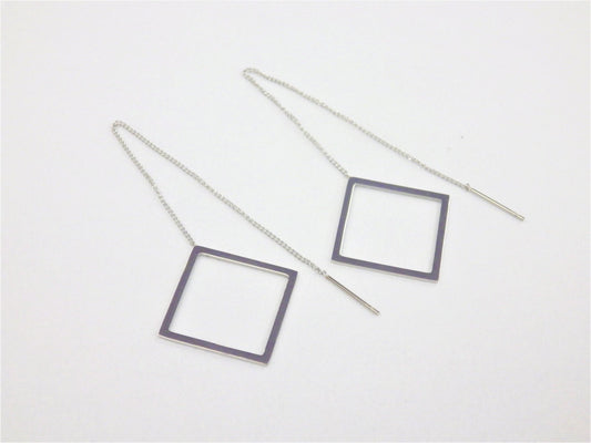 BO Chaine Losange Suspendu Inox - Rouge Inox