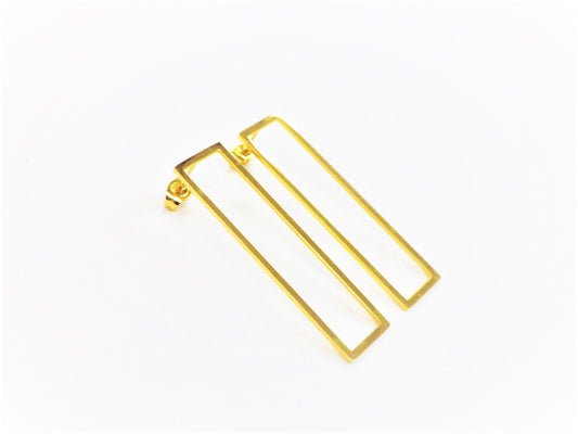 BO Prisme Rectangulaire Inox Or - Rouge Inox