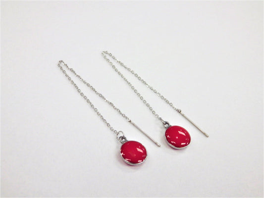 BO Chaine Pastille Suspendu Rouge - Rouge Inox