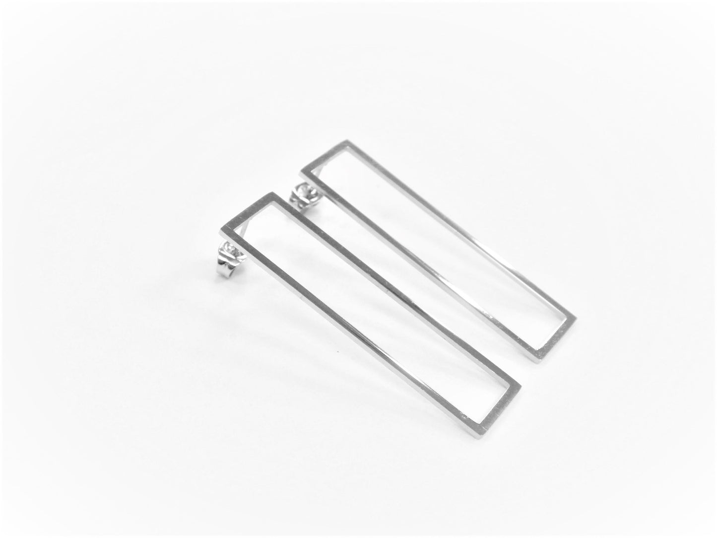 BO Prisme Rectangulaire Inox Argent - Rouge Inox
