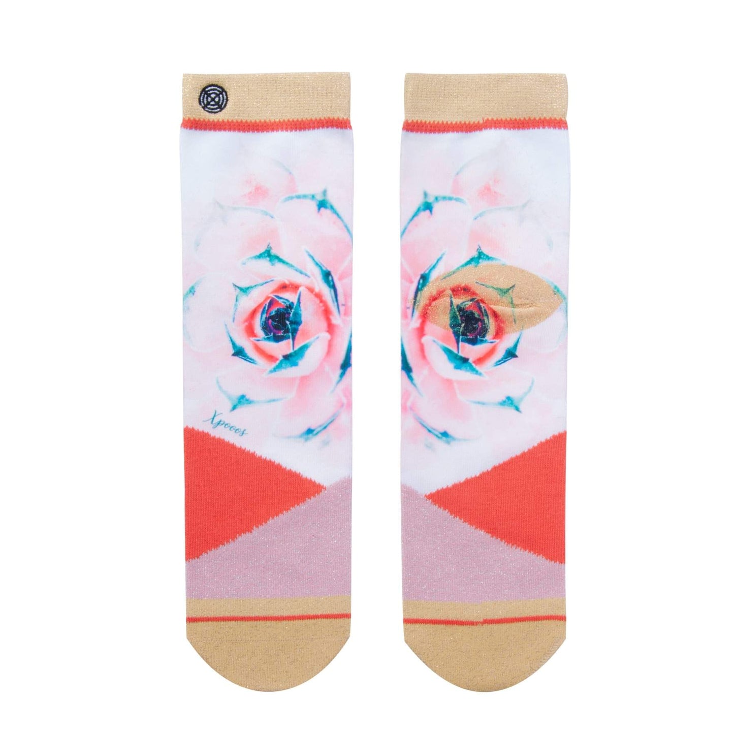 Bas courts xpooos Rose Géométrique