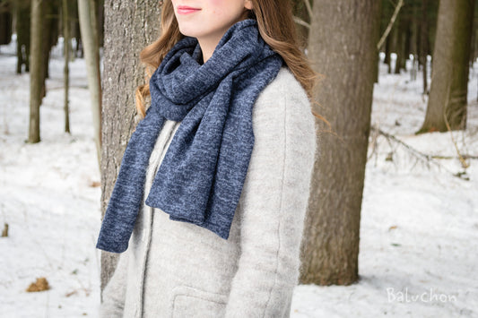 Foulard ouvert Baluchon bleu mixte