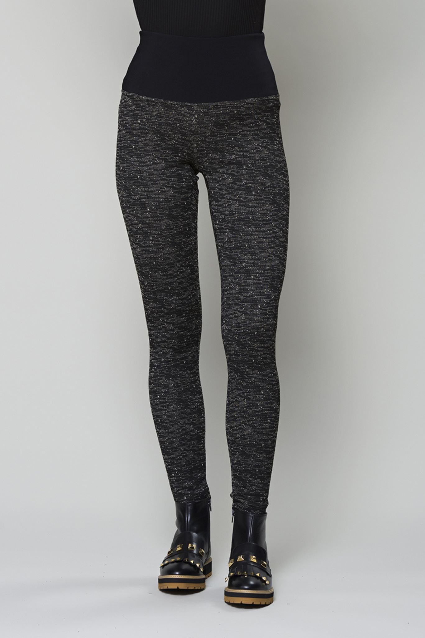 Legging Code Noir Beige  - Ruelle