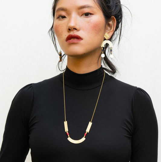 Collier San Saba Bordeaux - Kazak