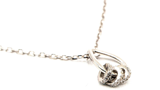 Collier Goutte Enchantée - Rouge Argent 925