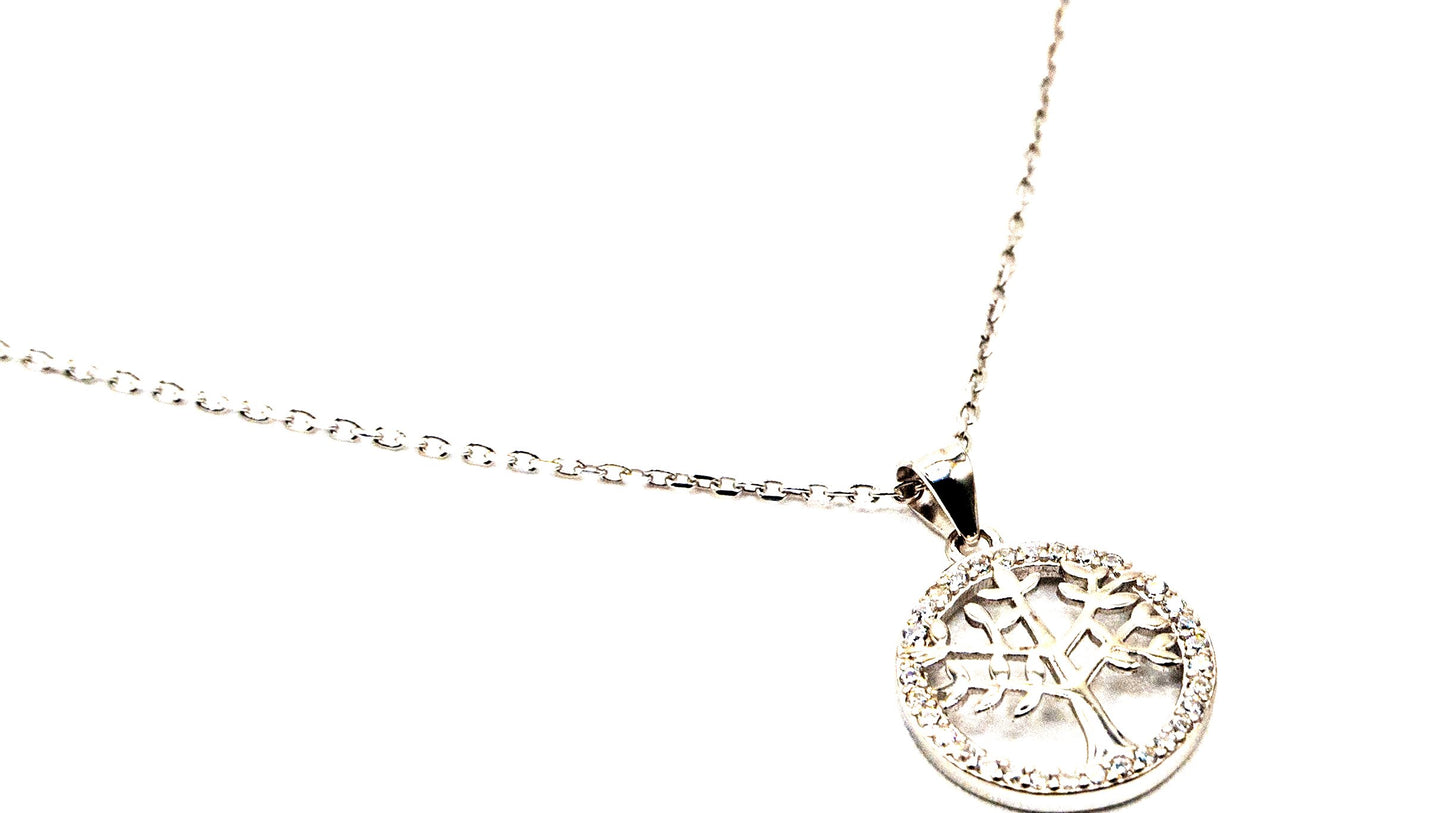 Collier Arbre de Vie - Rouge Argent 925