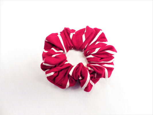 Scrunchie Baluchon rayures rouges et blanches