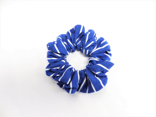 Scrunchie Baluchon bleu et blanc