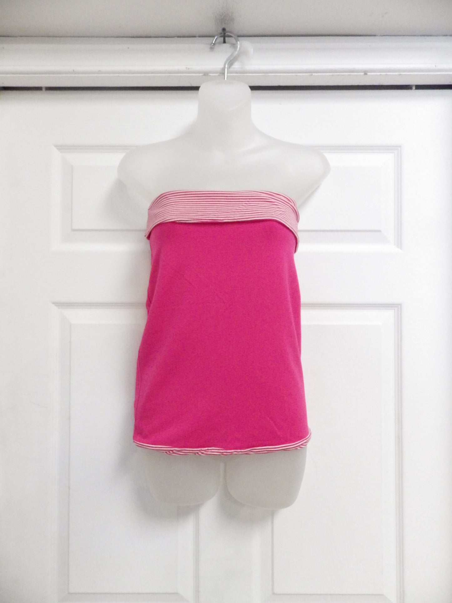 3 in 1 Pink and white striped bag