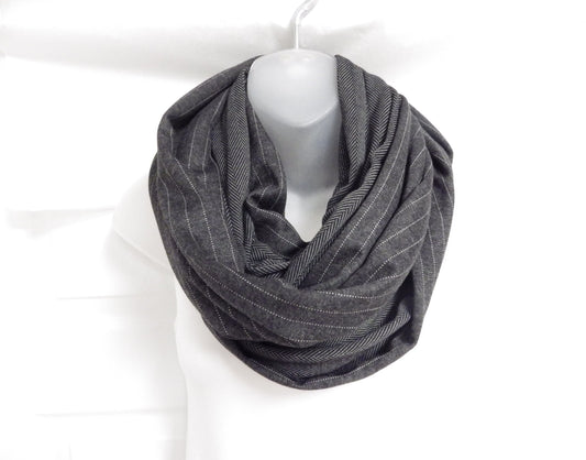 Foulard Baluchon gris ligné/chevrons