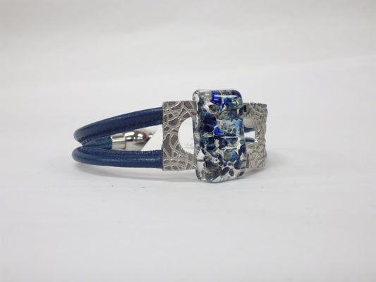 Bracelet mosaïk bleu - Créart