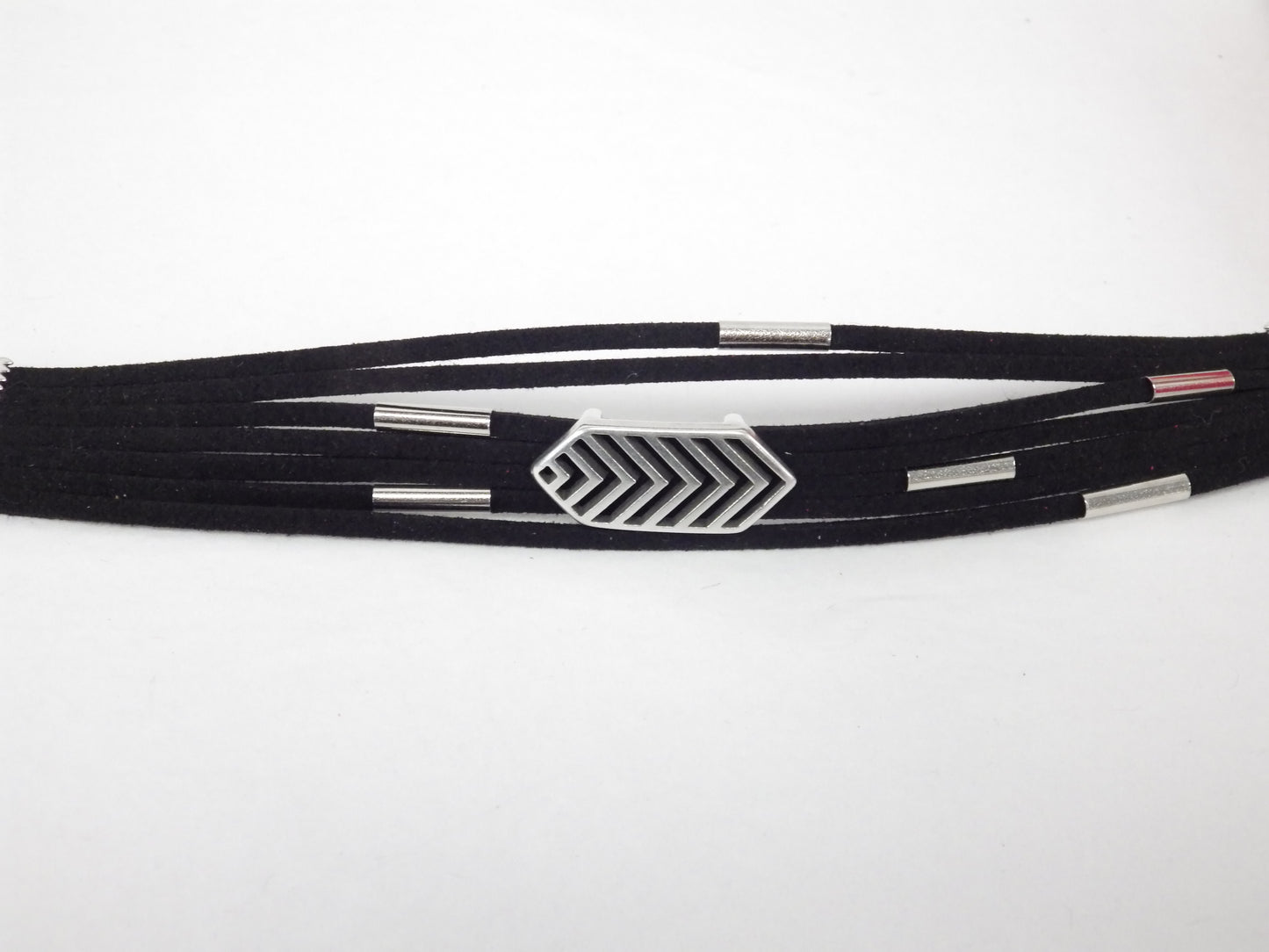 Bracelet cuir et inox - MJ Bijoux