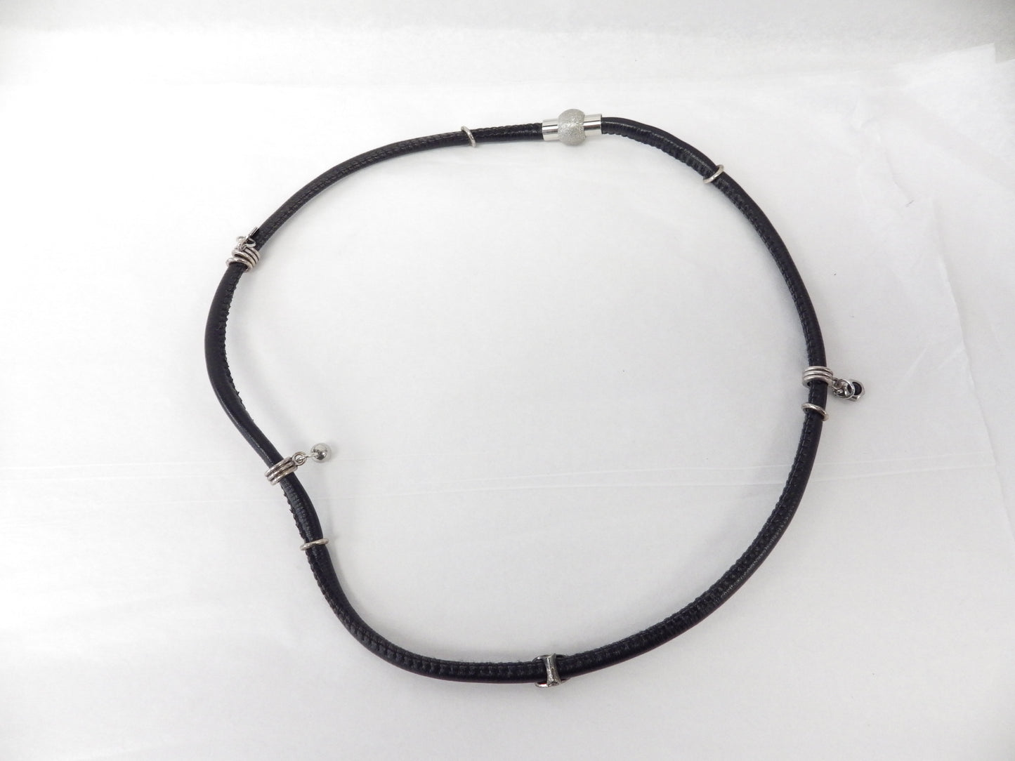 Collier/Bracelet avec file large - MJ Bijoux