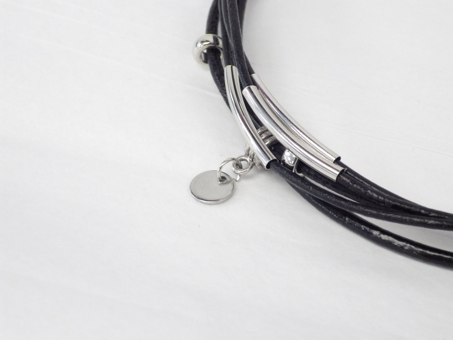 Collier/Bracelet attache verte avec médaillon - MJ Bijoux