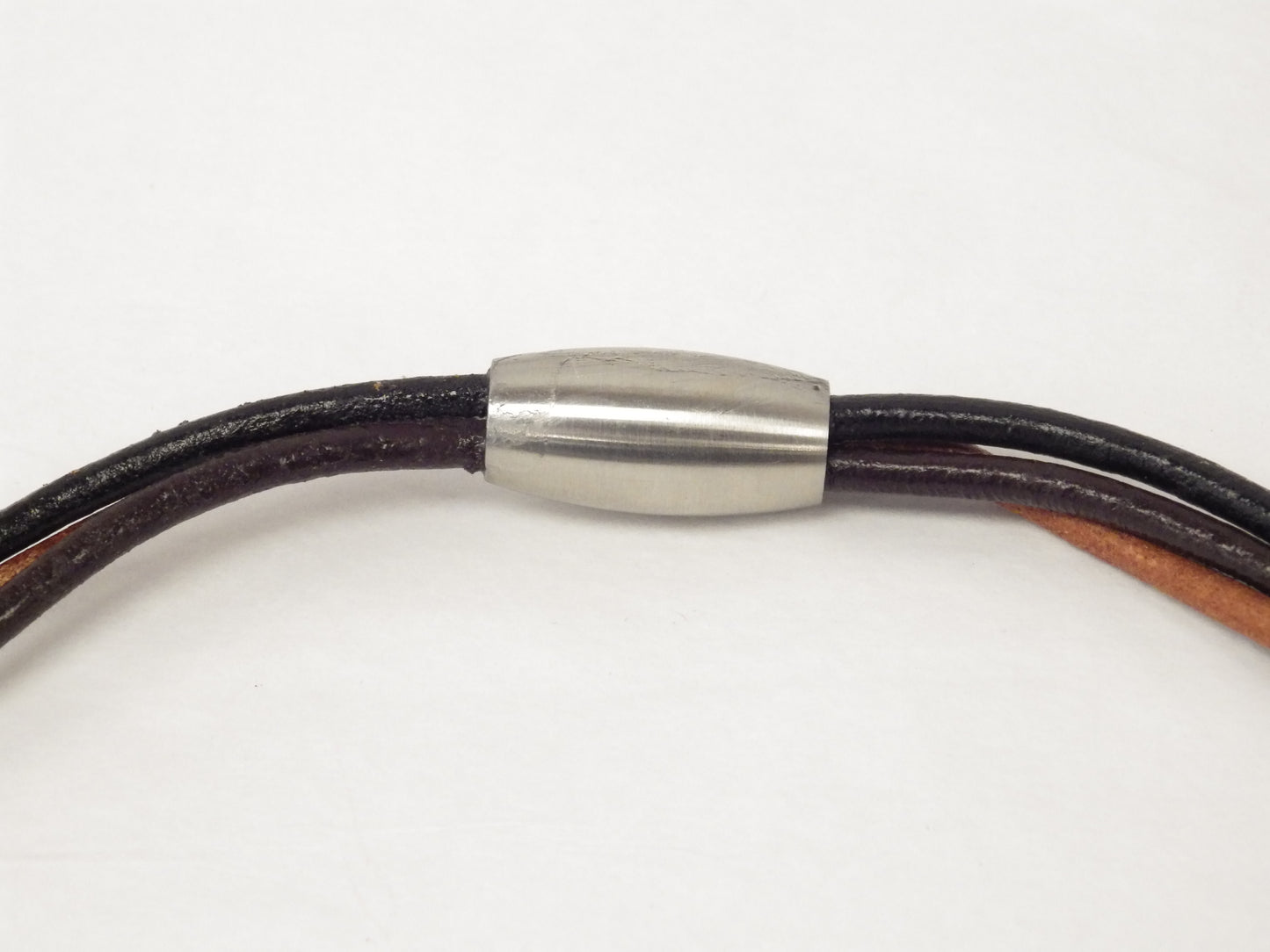 Collier/Bracelet avec files bruns et noirs - MJ Bijoux