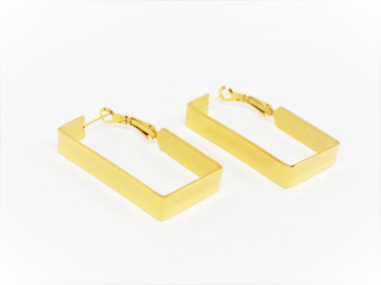 BO Large rectangle Inox Or - Rouge Inox