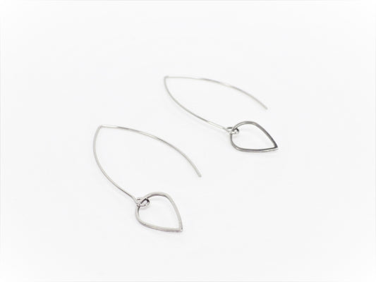 BO Tige avec Larme Inox - Rouge Inox